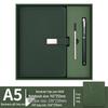 A5 Suede Sheepskin Notebook with Custom Gold & Silver Logo Hot Stamping for Business Meetings