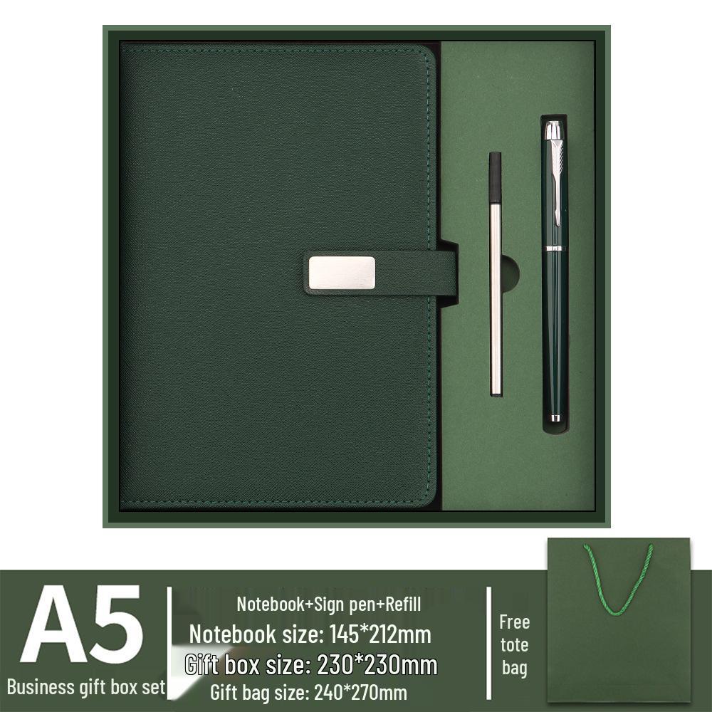 A5 Suede Sheepskin Notebook with Custom Gold & Silver Logo Hot Stamping for Business Meetings