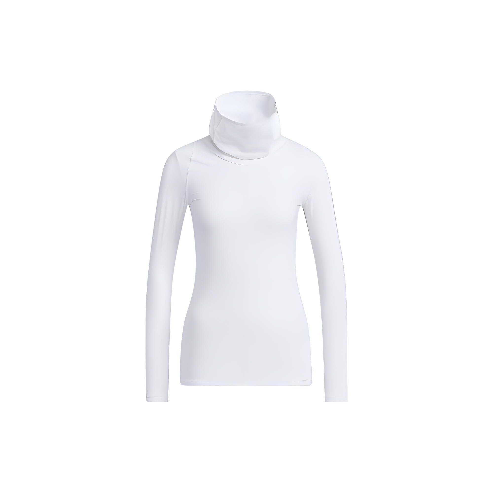 

Adidas Solid Color High Neck Long Sleeve T-Shirt Women Tops White HT0024 XXL