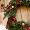 Artificial Fruit Snow Frosted Red Berry Stems Christmas Tree DIY Crafts Wedding Decor New Year Decor For Pine Branch Ornament