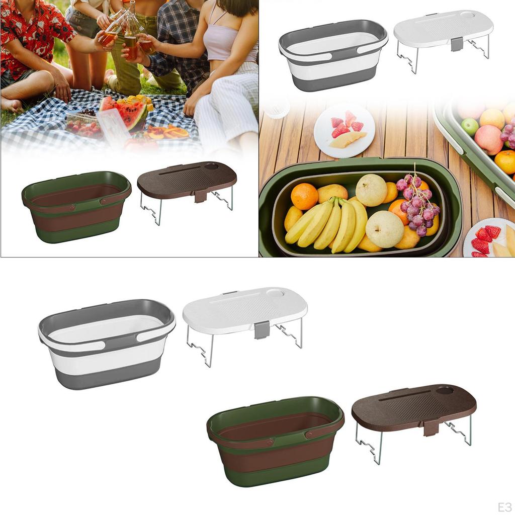 Collapsible Picnic Basket for Family Outings And Vehicle Maintenance