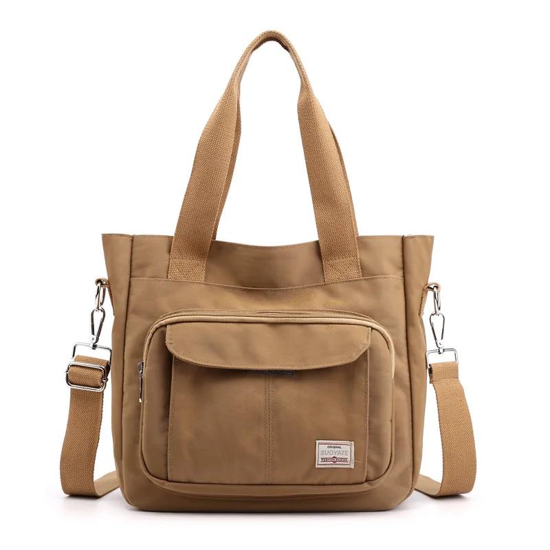 Canvas Bags Large Capacity Women's Commuter Bags Casual Totes Bag Nylon Messenger Bag  Classic Female