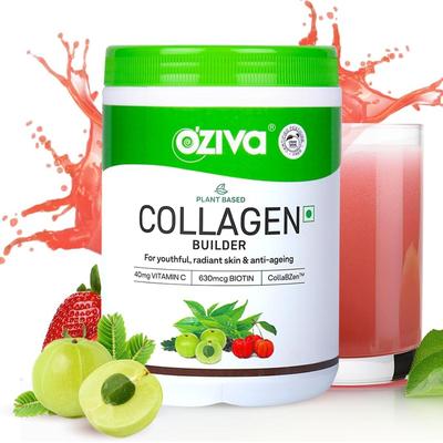 Vegan Collagen (Tangy Amla) for Skin, Hair & Nails | Plant-Based Collagen Peptides Supplement for Men & Women |Non-GMO, No Sugar Added |
