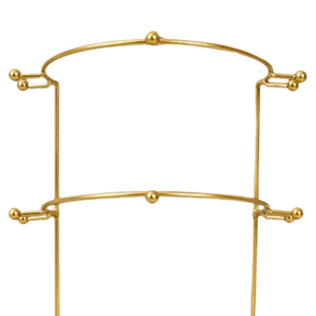 Wedding Hair Crown Rack Headwear Metal Holder Necklace Bridal Headband Display for Tabletop