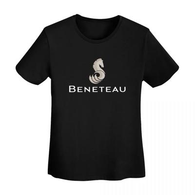 T-shirt Logo Voilier Beneteau Femme Manches Courtes T-shirts Col Rond Vêtements Coton Été T-shirts Streetwear