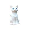Creative Cute Cat Pvc Desktop Decor Collectible Black And White Sitting Animal Figure For Home Office