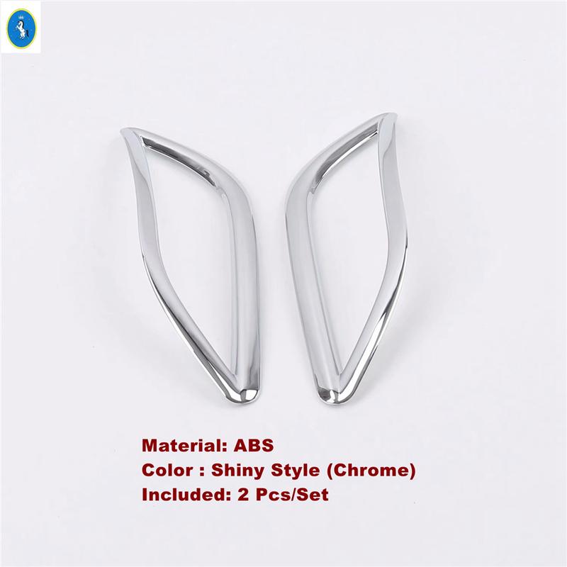 Car Chrome Rear Bumper Fog Lights Lamps Decoration Frame Cover Trim Fit For VW T-Cross T Cross  -  Accessories Exterior