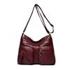Vintage Shoulder Bag Multi-zipper Mother Bag