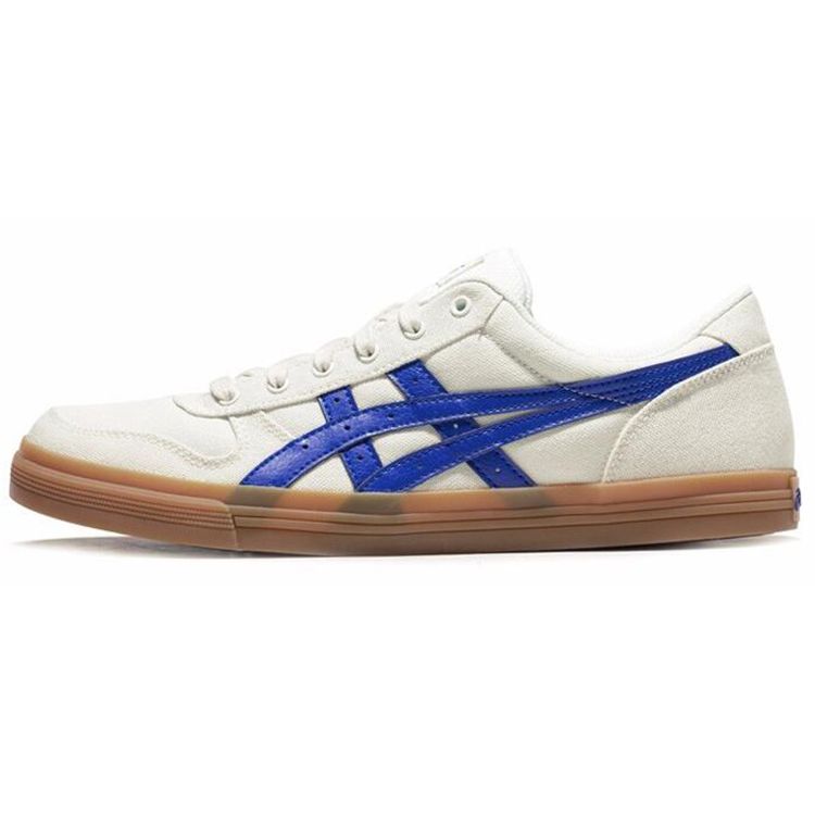 Asics Aaron Comfortable Low-Top Skate Shoes Unisex Sneakers White Blue 1201A011-100