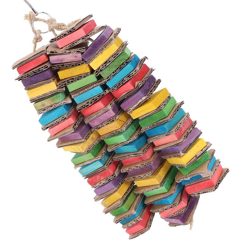 BAAJ-4X Parrot For Large Birds Cardboard Big Bird African Grey Parrot Natural Wooden Bird Cage With Clip