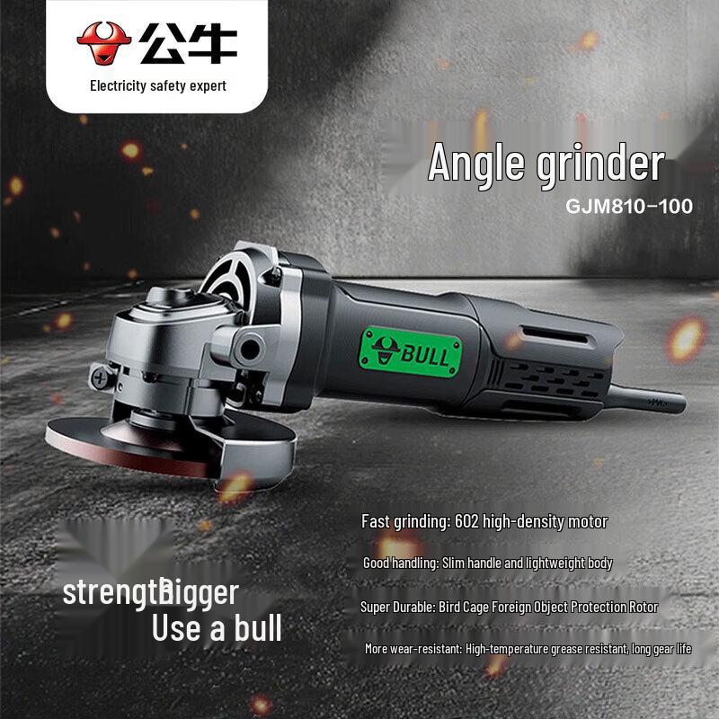 BULL Angle Grinder CN Plug (adapter Included)