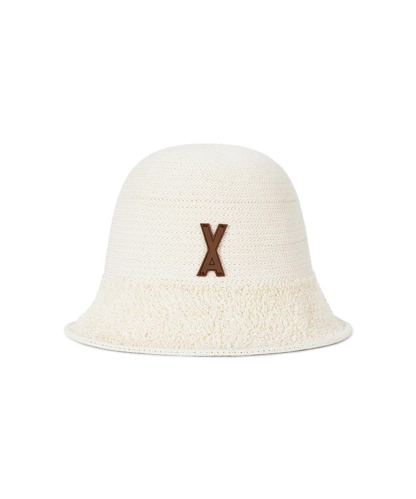 Bajal Va Patch Towel Bucket Hat Ivory