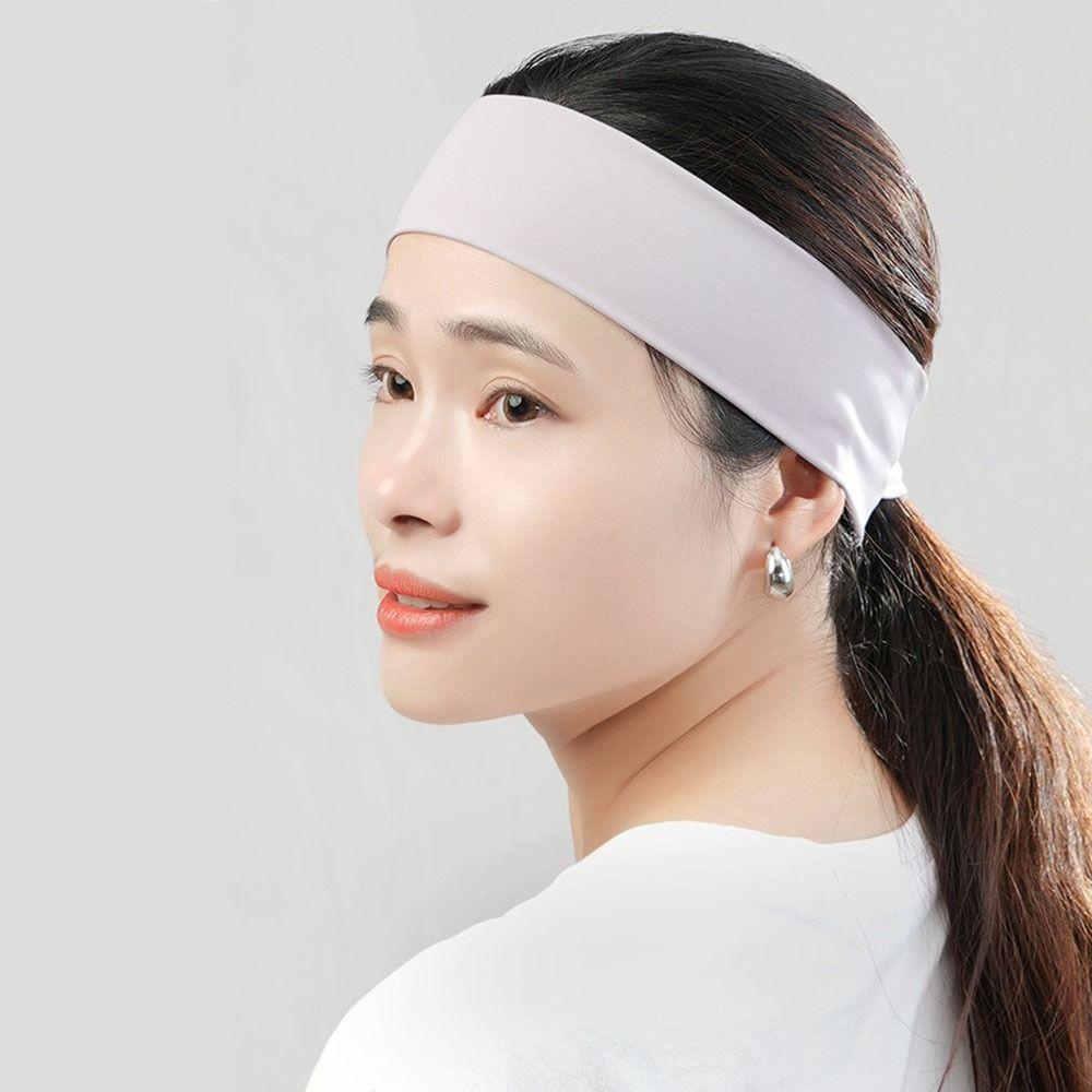 Elastic Sport  Headbands Soft Stretchy Ponytail Holder Sweat Absorbing Headbands  Workout Fitness