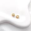 Dull Gold Cat's Eye Stone Spacer Beads with Imitation Jasper for DIY Bracelets and Necklaces