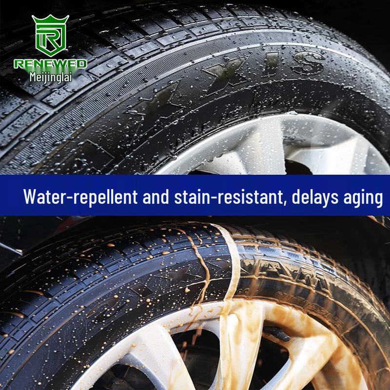 Tire Shine & Protection Wax: Durable Blackening, Anti-Aging Coating for Enhanced Glaze and Maintenance