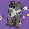 Red-crowned Crane Bird Cover For Samsung Galaxy M55 M15 M33 M13 M23 M53 M31 M51 M14 M34 M54 M20 M30s M52 M32 Case