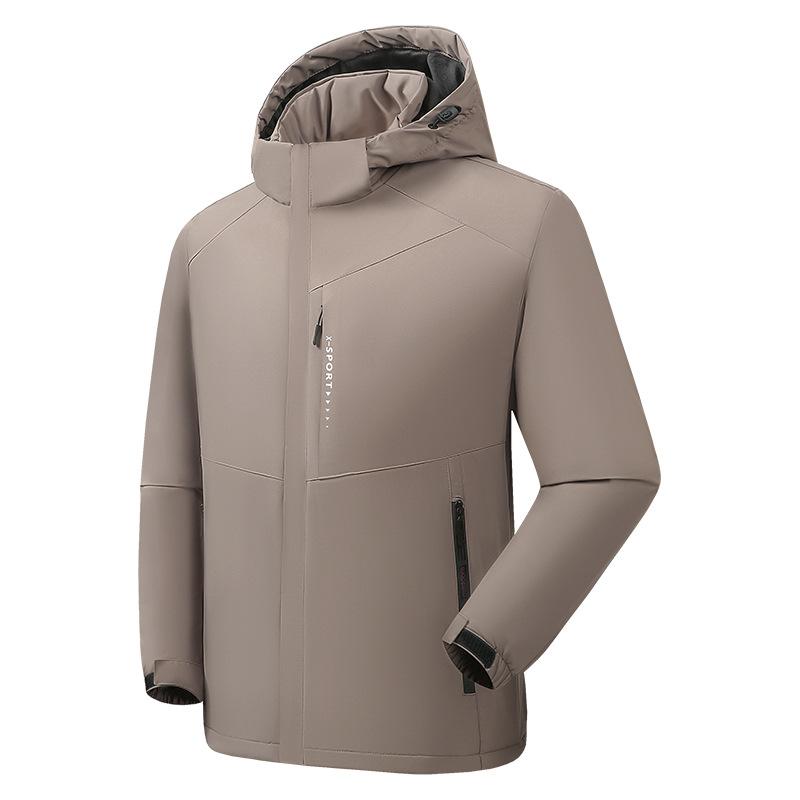 New Velvet Padded Jacket Outdoor Mountaineering Clothes Windproof Waterproof Jacket Warm Cotton-padded Coat