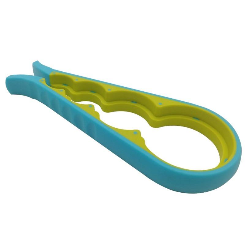 

Открывалка для бутылок, винтовая крышка, многофункциональная 4 в 1 универсальная кухонная пластиковая банка противоскользящая открывалка для крышек, открывалка для пива и т.д. Blue 2pcs