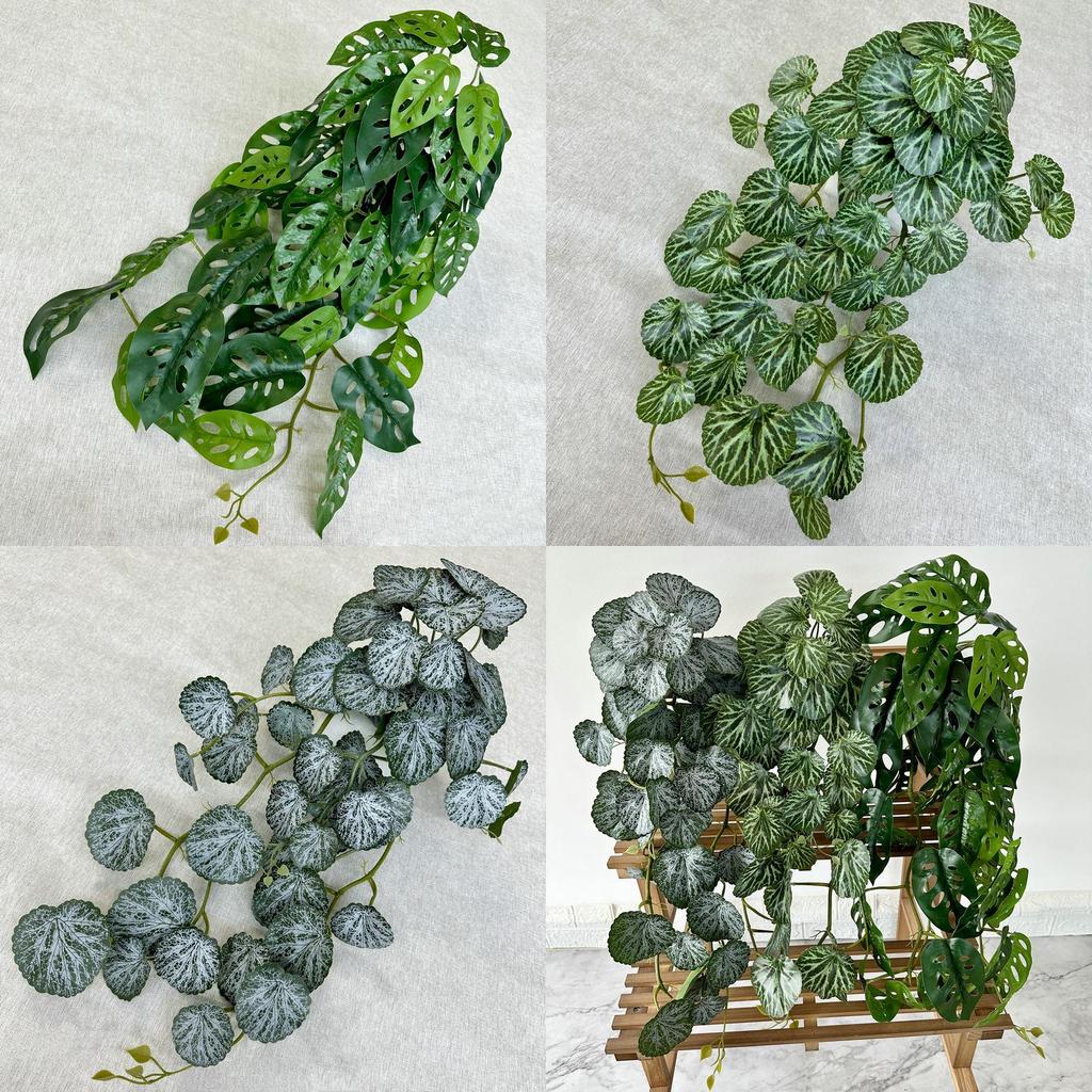 Green Leaf Wall Hanging With Soft Gel Material For Home Decor And Photography Props