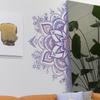 Lotus Wall Sticker Boho Mandala Flower Removable Wall Decals For Living Room Bedroom Tv Wall Decoration