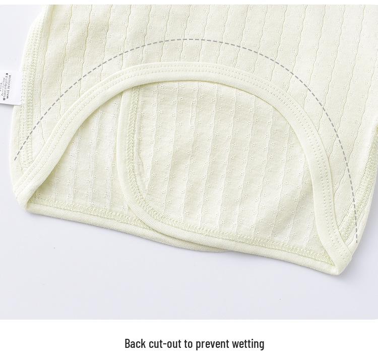 Ultra-Thin Pure Cotton Baby Summer Pajamas - Monk Suit Top for Newborns