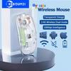 Bluetooth Mouse 2.4G Wireless Mouse Dual-Mode Transparent Mouse 1600 DPI Silent Mouse Rechargeable Mice for PC Laptop Macbook