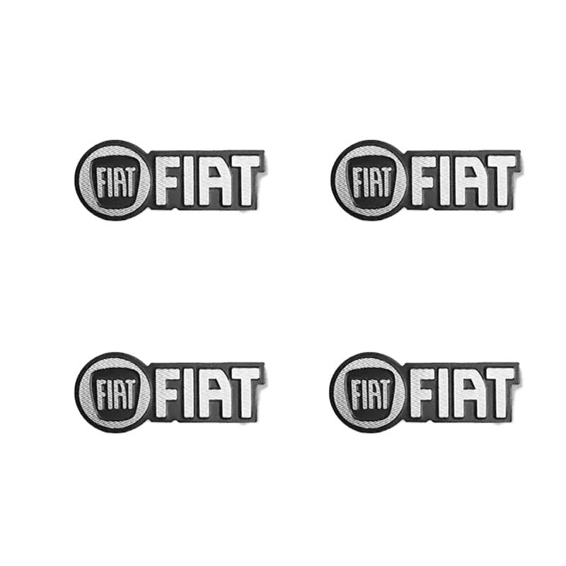 

4/10Pcs Aluminum Car Audio Emblem Sticker Speaker Decoration For Abarth 500 Tipo FR Punto Ducato Stilo Palio Bravo Panda
