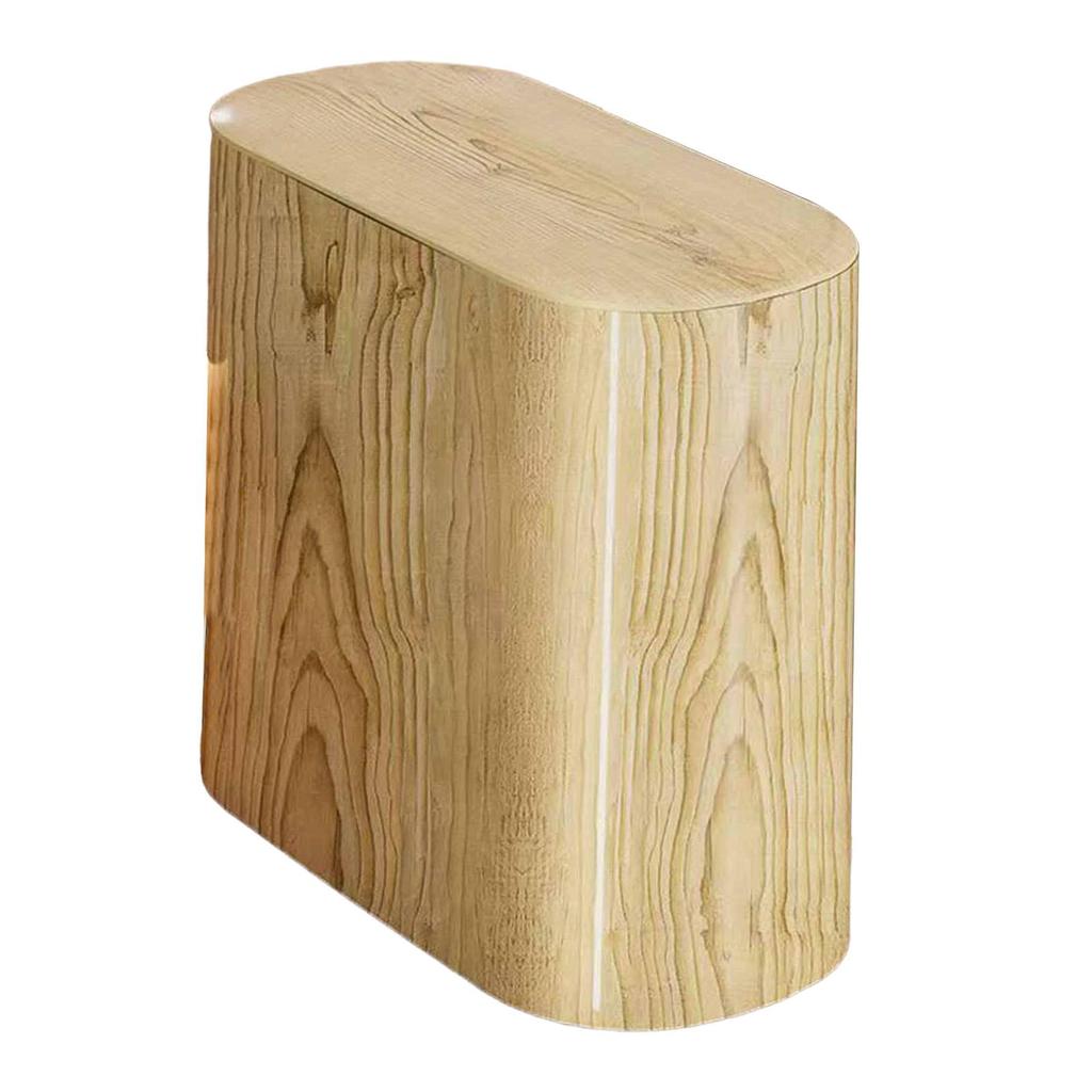 Trash Can Thin Waste Can Storage Bucket with Press Top Lid Wastebasket Waste Bin for Study Room Dorm Room Kitchen Narrow Spaces