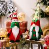 Holiday Cute Decor Printed Hat Rudolf Gnome Plush Doll In Bright Colors For Atmosphere Festive