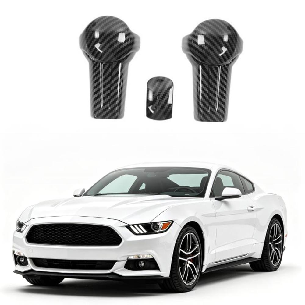 

Gear Shift Knob Cover Trim For FORD For MUSTANG 2016 Car Gear Shift Knob Head Cover Interior Accessories
