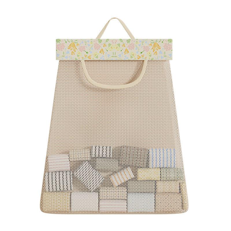 Underwear Socks Mesh Pocket Storage Bag Wardrobe Wall-mounted Door Sundries Storage Hanging Bag Dormitory Underwear Storage Bag