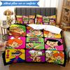 The Croods Players Adventure 3pcs K-pop music group Bedding set,Ideal for Bedroom, Dormitory,Including Duvet Cover And 2pcs Pillowcases,Fan gifts