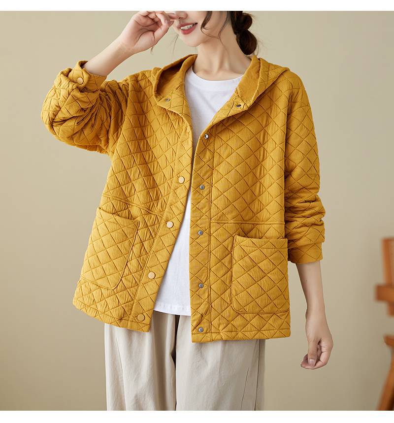 Casual Splicing Long Sleeves Pocket Baseball Uniforms Autumn Winter Woman Korean Loose Cotton Clothing