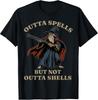 Sem Magias Mas Com Conchas Wizard Meme de Fantasia Camiseta