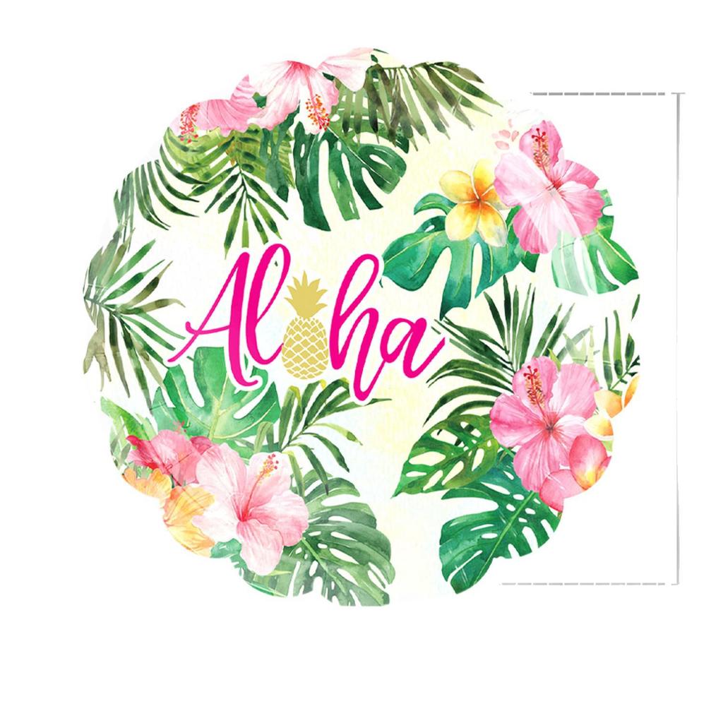 Hawaii Flamingo Summer Party Paper Tableware Set: Plates, Cups, Napkins, Tablecloth, Cutlery