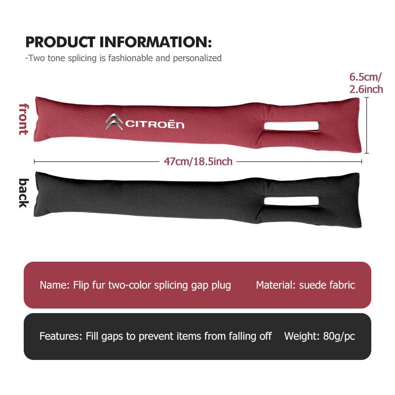 Car Seat Gap Filler Side Seam Plug Strip Leak-proof Strip For Citroen Jumper Celysee Cactus Picasso Aircross Saxo Grand ajn256