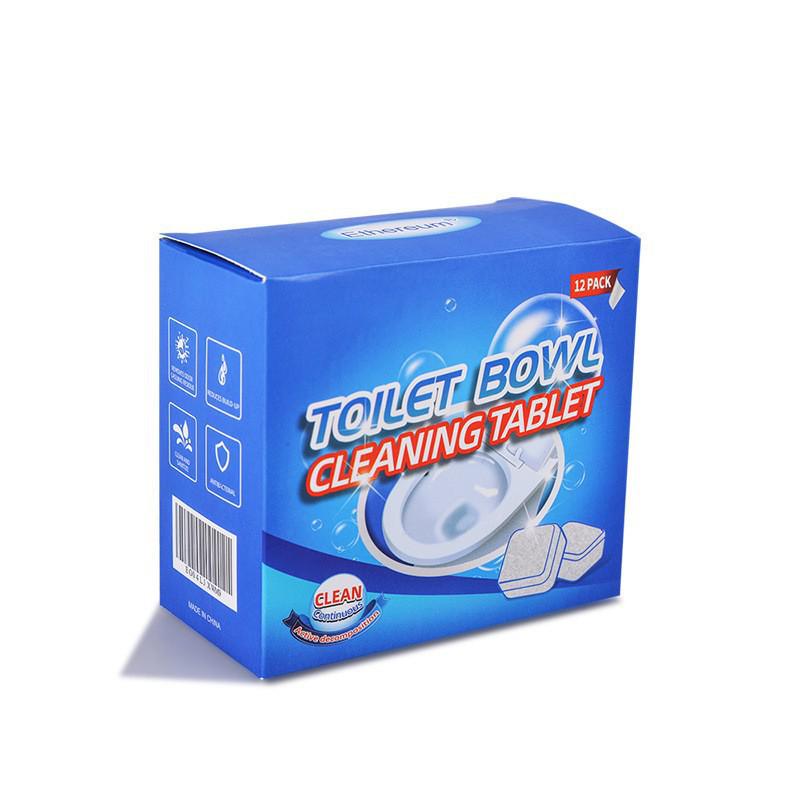 Effervescent Toilet Cleaner Tablets - Removes Urine Stains, Scale, and Odors with Anti-Yellowing and Deodorant Properties