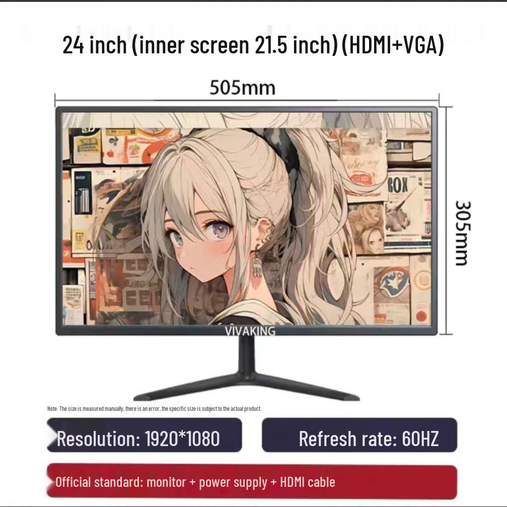

Новий 22/24-дюймовий HD HDMI комп ютерний монітор - Ідеальний для офісного використання