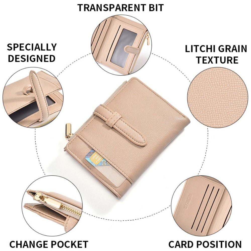 2 Folds Women's Wallet Multi-Cards Slot Small Card Bag Gift Mini Coin Pocket  Student