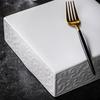 Creative Square Ceramic Dinner Dishes Steak Plates Household Relief Pattern Tableware Dessert Dish Hotel Restaurant Pasta Plates