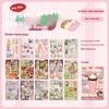30Sheets Kawaii Japanese Showa Style Cuisine Dessert Glitter Film Sticker Book Diy Handmade Scrapbook Aesthetic Stationery