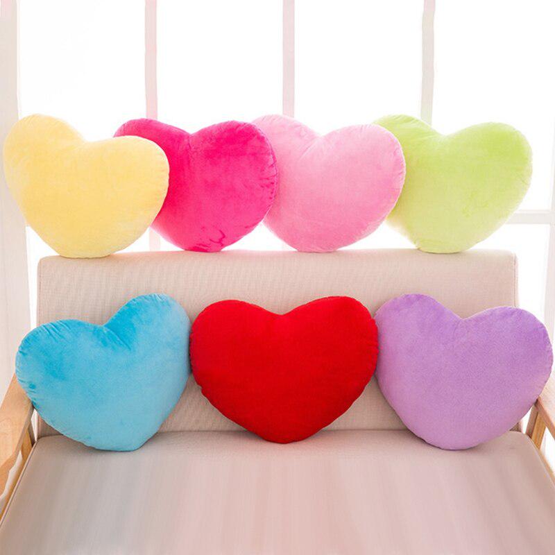 15/20/30cm Heart Shape Decorative Throw Pillow PP Cotton Soft Creative Lover Gift