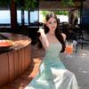 Lace Splicing Waist Thin Suspender Dress Summer Seaside Vacation Long Skirt