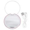 LED Compact Travel Makeup Mirror Portable Foldable Touch Dimmable Double Sided 1x 2x Magnifying Pocket Mirror for
