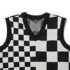Vans V Neck Sleeveless Knitted Vest Women tops Black White VN000F6WFS8