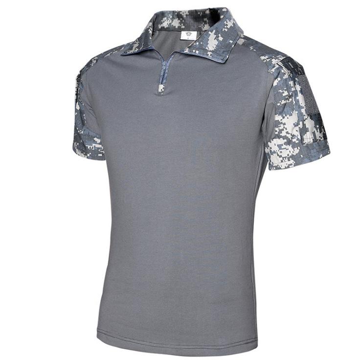 Tactical T-Shirts Herr Militär t-shirt för utomhusbruk Snabbtorkande kortärmad skjorta Vandring Jaktarmé Strid Män Kläder Andas