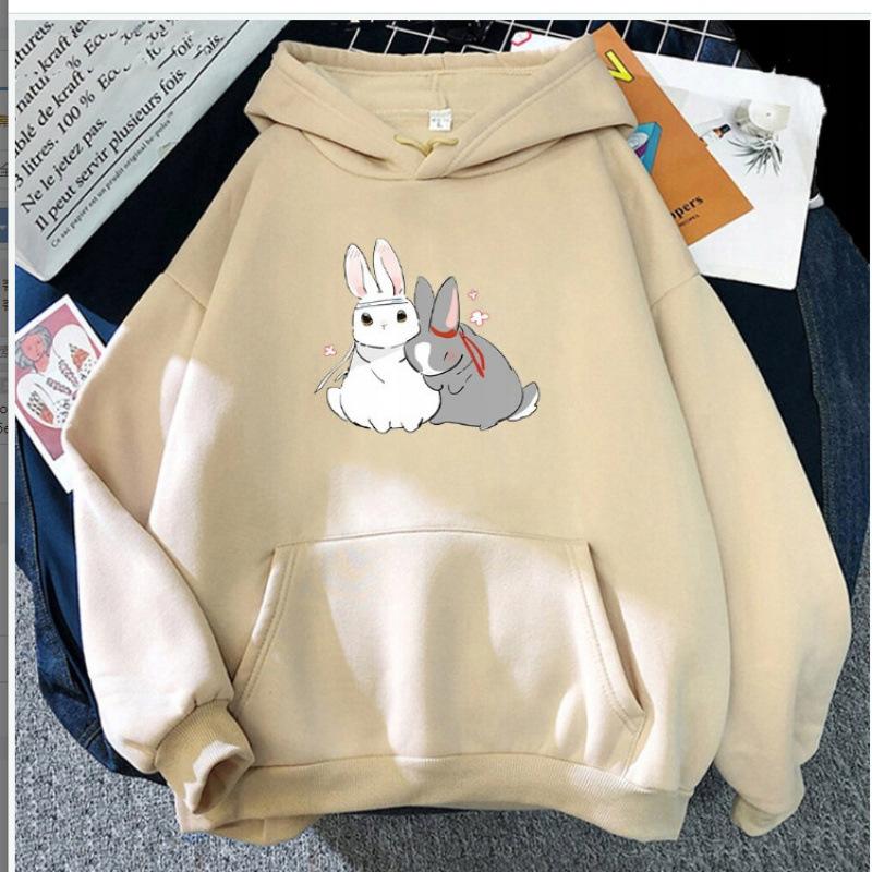 Trend pattern digital hoodie Kawaii funny couple sweater hoodie loose casual top guard