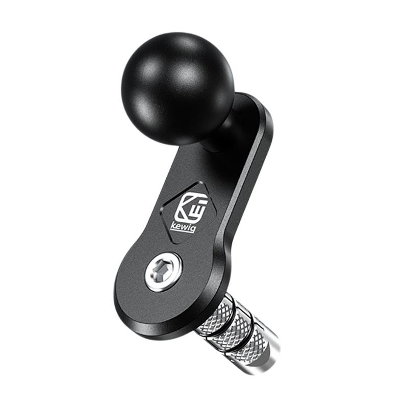 Kewig Motorcycle Mount Fork Stem Base 1 Inch Ballhead GPS Navigation Holder for GoPro Insta360 One X2 Camera Phone Accessories