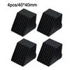 Set of 4 Non Slip Rubber End Covers for Fitness Equipment and Chair Legs