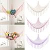 Wall Corner Hanging Storage Net Organizer Woven Triangle Toy Net Creative Mesh Hammock
